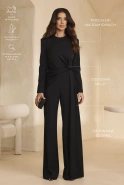 Castillo – black jumpsuit in two length options depending on height