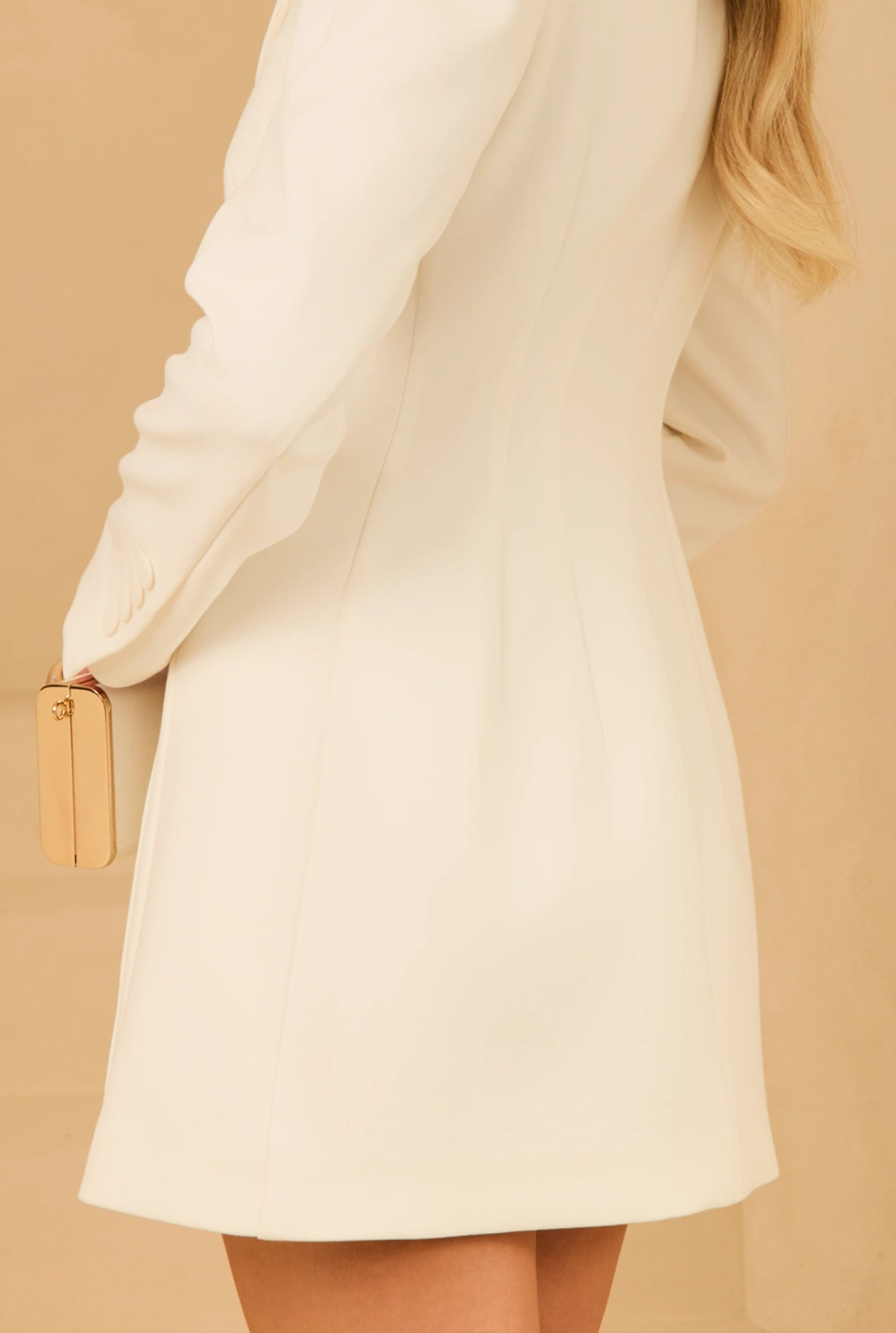Zissa – ecru mini blazer dress
