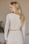Henrietta – cream set: top + skirt