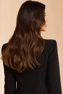 Sevil – schwarzer Blazer mit Schulterpolstern