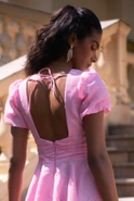 Nilda - Mini-Cocktailkleid in Puderrosa
