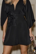 Jala - black kimono style mini