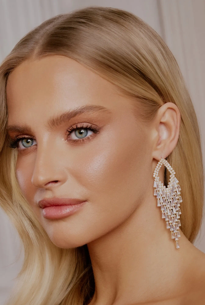 Tily - vergoldete Ohrringe mit Zirkonen