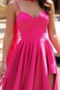Margotta - Maxi Dress with Asymmetrical Flared Bottom and Heart-Shaped Neckline