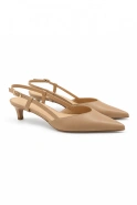 Vianna – beige Pumps mit niedrigem Absatz