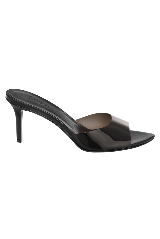 Femi - Black heels with transparent strap