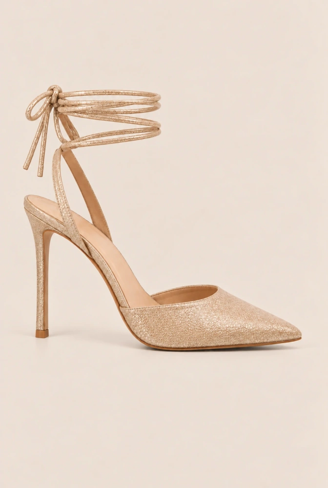Shine - stilettos with ties