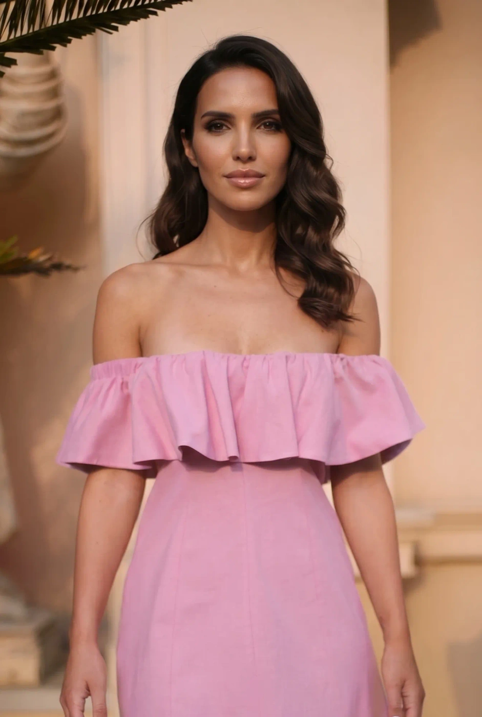 Isidora - Exklusives Minikleid in einem puderrosa Farbton