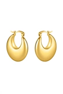Rich - gold plated steel earrings