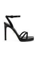 Blackdoe - Natural leather - patent leather sandals with shiny straps