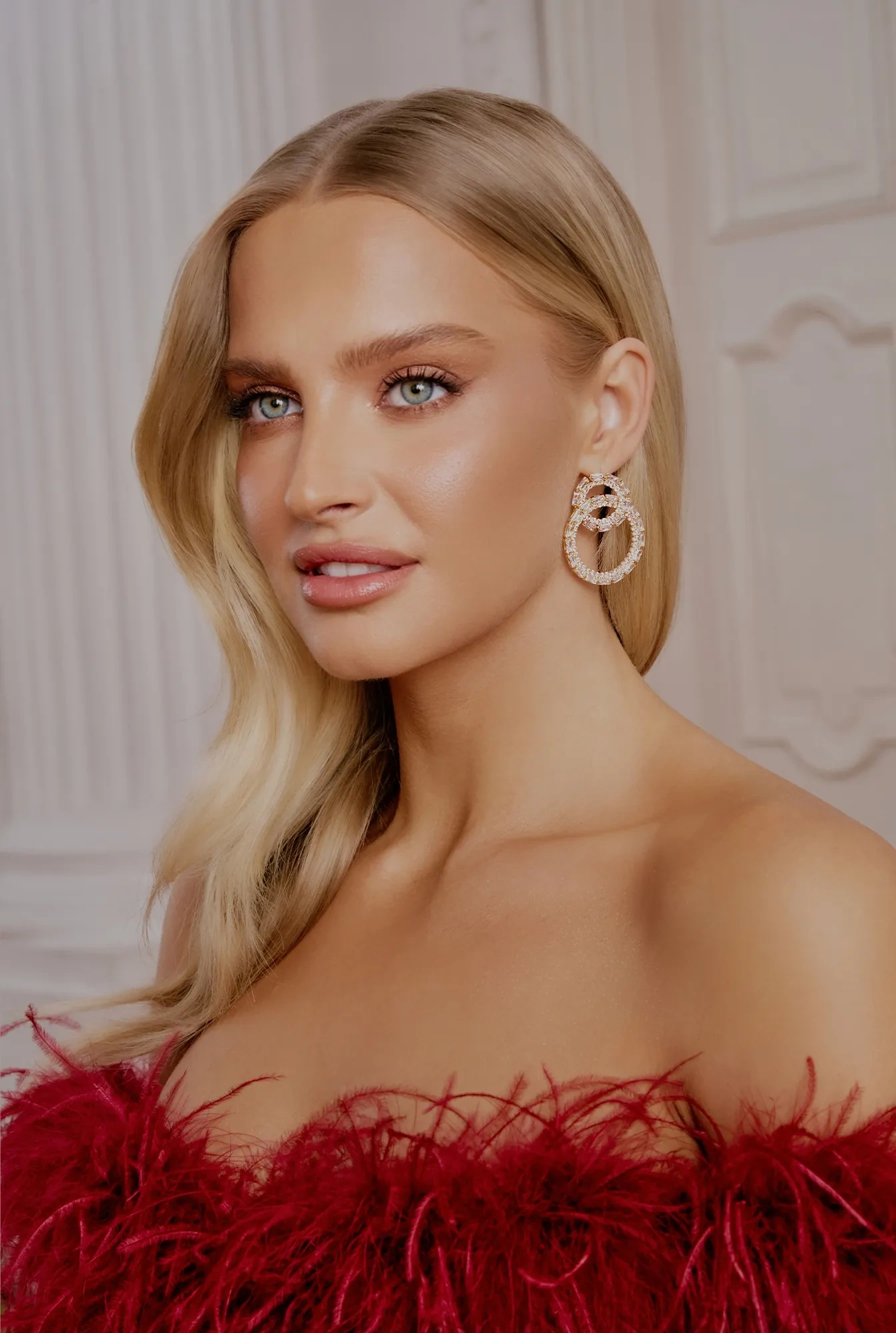 Doly - vergoldete Ohrringe mit Zirkonen