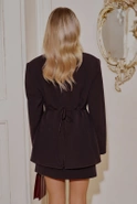 Orkide – Schokoladenjacke mit einer Mischung aus Wolle und Viskose