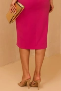 Jaskier - Fuchsiafarbenes Midikleid