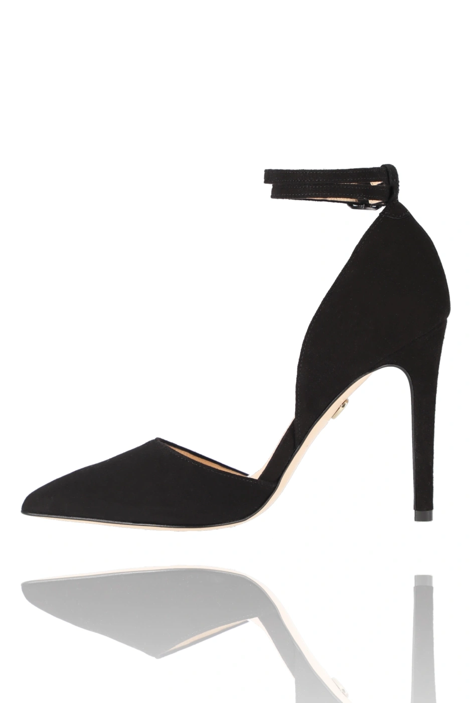Terry - Black Suede Stilettos with Covered Toes