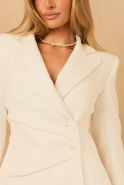 Zissa – Blazer-Minikleid in Ecru