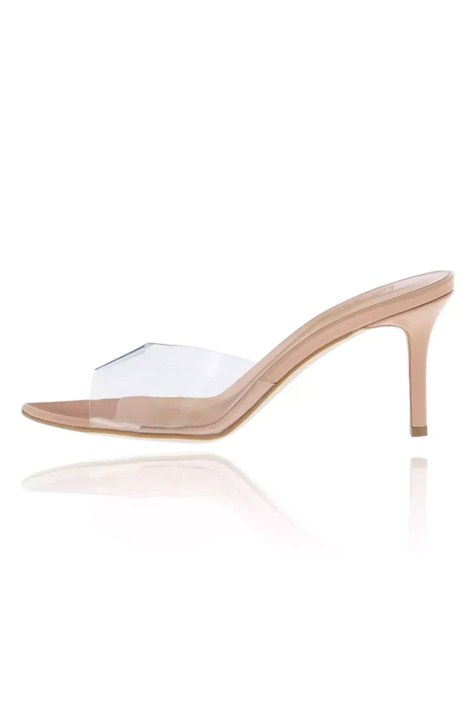 Femi - Hellrosa Stiefel mit transparentem Riemen