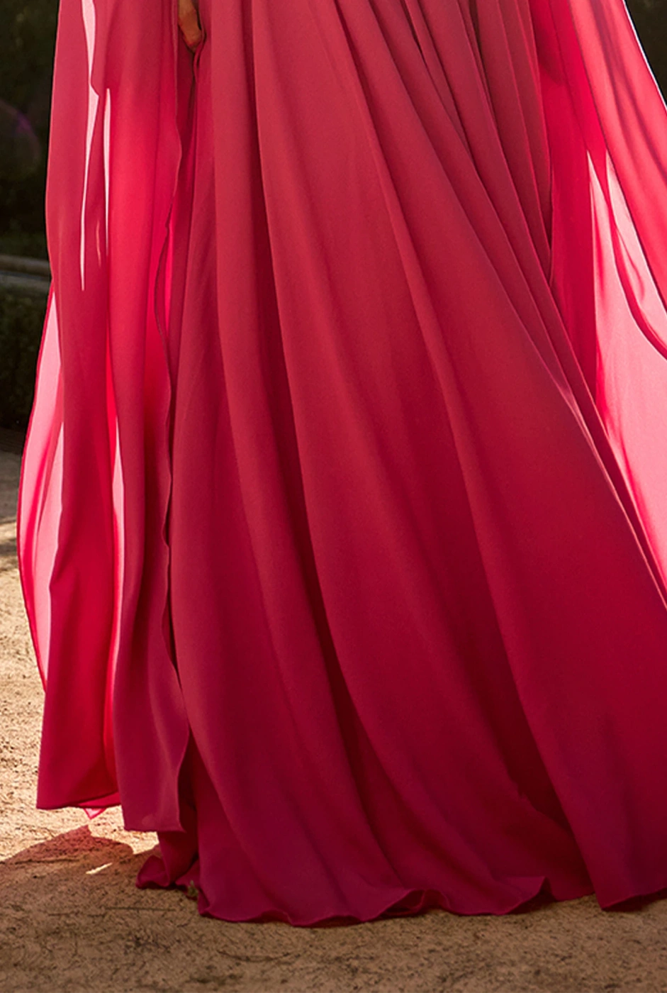 Oriana – Korsett-Maxikleid mit weiten Ärmeln