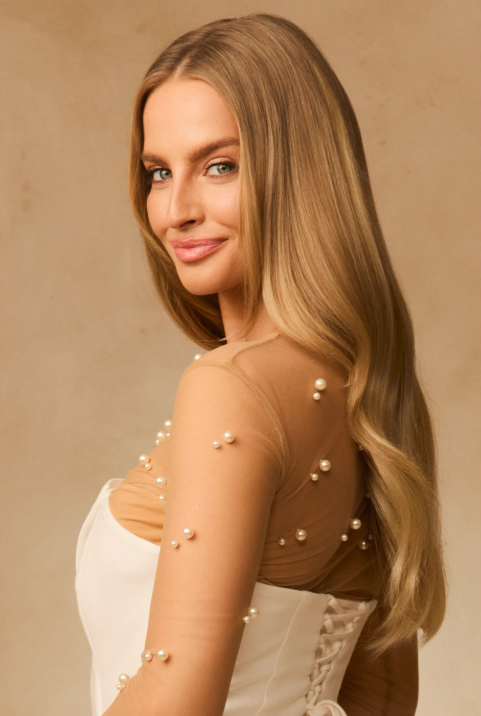 Elayna – bodysuit with pearl embellishments