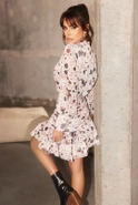 Anabel - a petite dress with an interesting print
