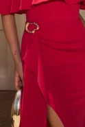 Sodella – rotes Maxikleid im spanischen Stil