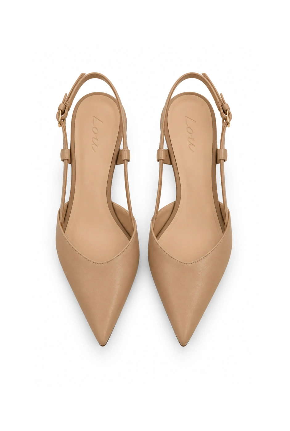 Vianna – beige Pumps mit niedrigem Absatz
