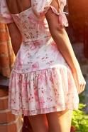 Marilia - Minikleid aus zartem, geloggtem "Lou Girls"-Stoff