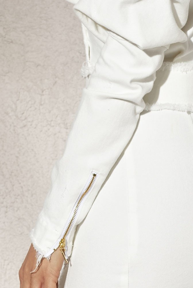 Cher - cream denim dress