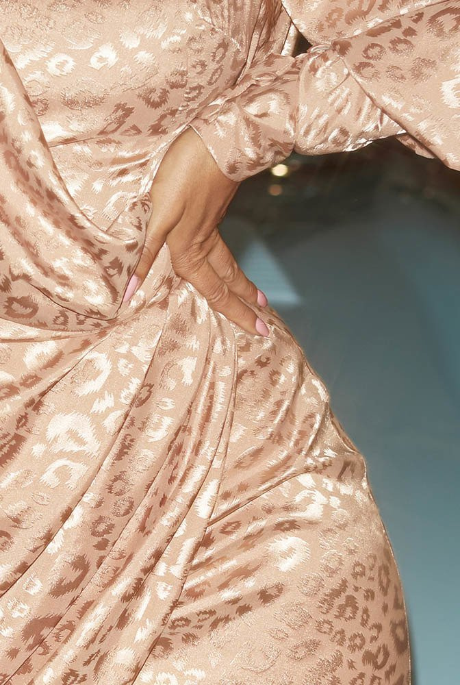 Farro - rosa bedrucktes Kleid