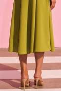 Suzi - Midi Dress with Corset Top and Decorative Belt