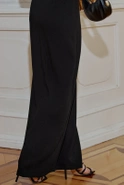 Monaco - asymmetric maxi with mesh-covered waist cutout