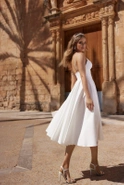 Ophelia Ecru - luftiges Midikleid in Ecru