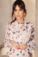 Anabel - a petite dress with an interesting print