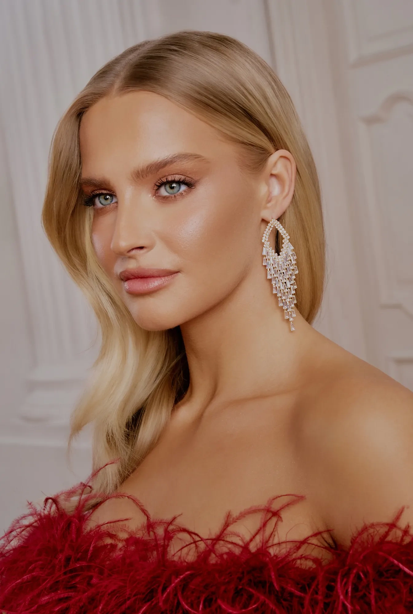 Tily - vergoldete Ohrringe mit Zirkonen