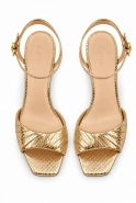 Dazzle – gold stiletto sandals