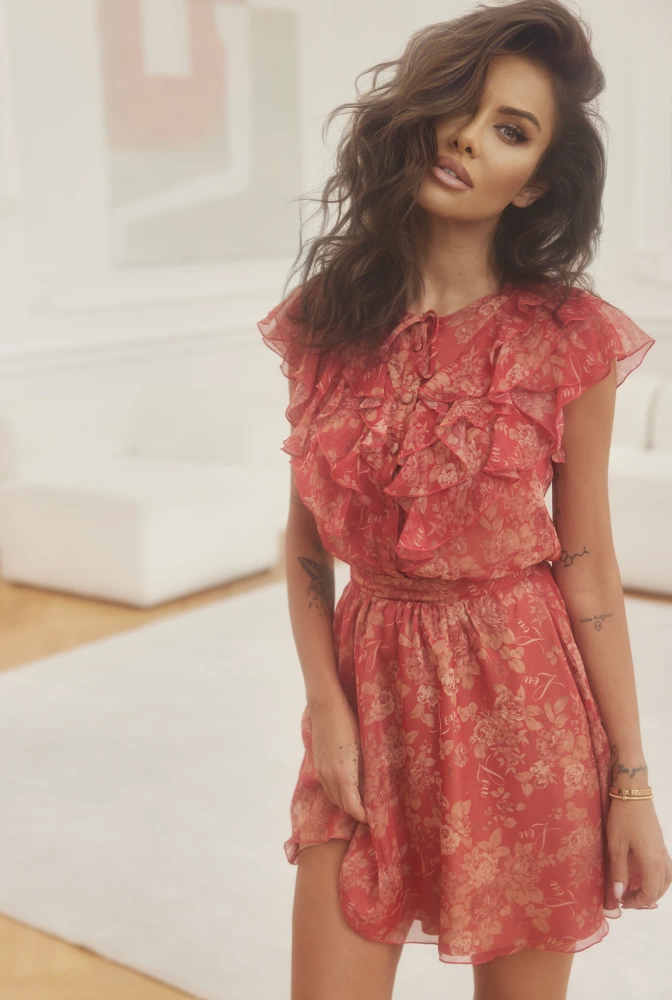 Imelda - Zartes Kleid mit Rüschenkomposition