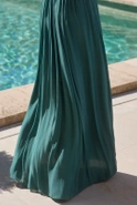 Denise - Maxi Dress with Elegant Draperies and Mesh