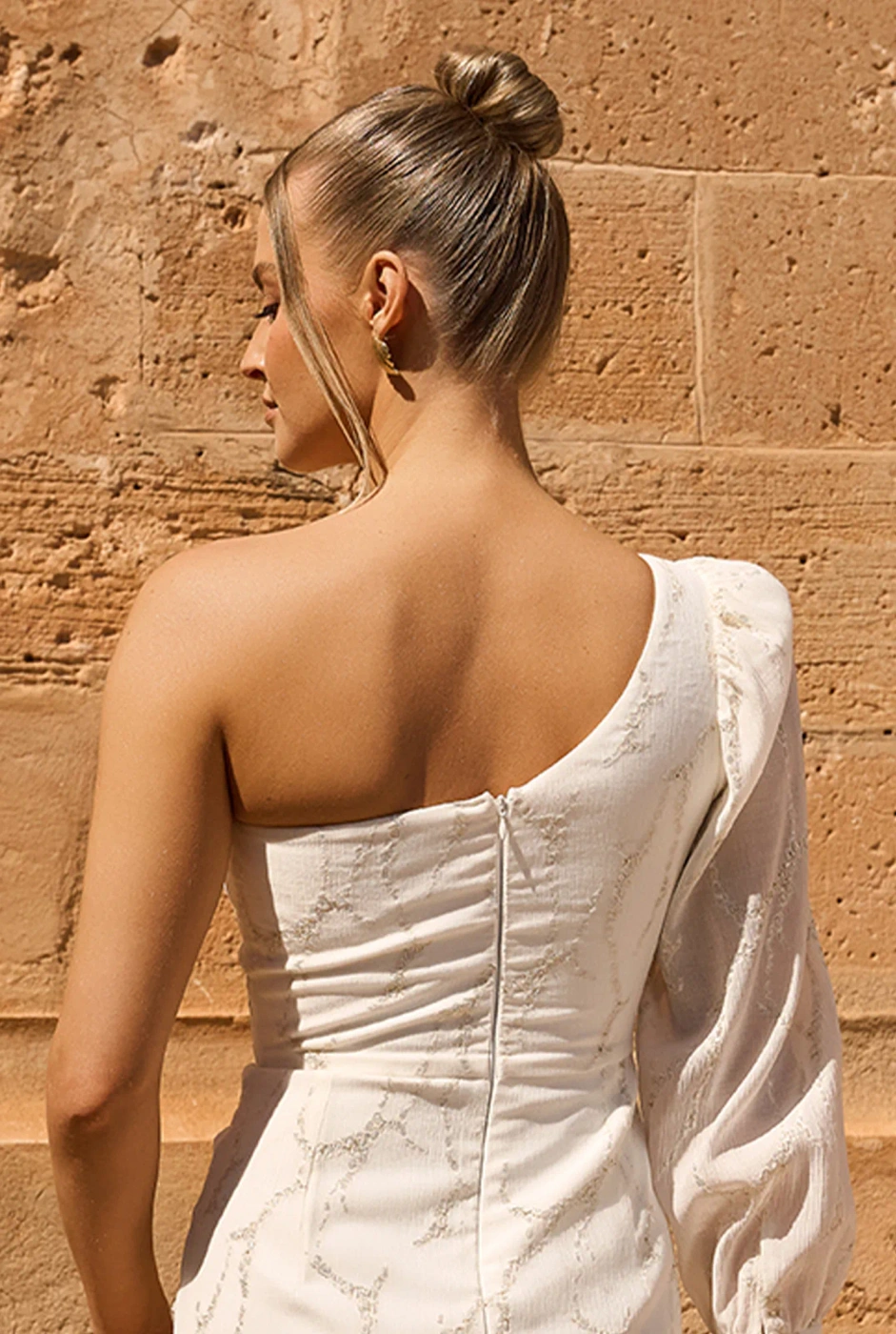 Zobia - asymmetrical mini dress with drapes