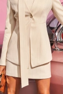 Firooze - Taillierte Jacke mit Goldstreifen