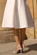 Skyler - corseted midi wedding dress with lace