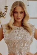Beyza - Silver Sequin Mini Dress