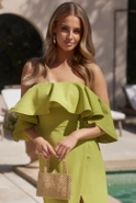 Bow - Korsettkleid mit Rüschen und abnehmbaren Trägern