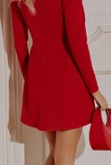Greer - roter Mini mit Strasssteinen