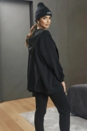 Saura Black tracksuit set in black