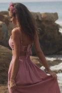 Vernon - Asymmetrisches Set in Dirty Pink
