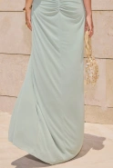 Hancer – sage green maxi dress with decorative braided detail