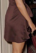 Reilly - chocolate mini with corset
