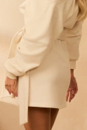 Sunira – cream mini sweatshirt dress