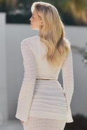 Neffa – Set: Top + Rock mit Schmuckdetail
