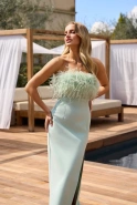 Fausta - Korsettkleid mit Federn