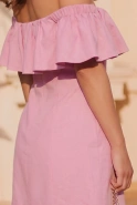 Isidora - Exklusives Minikleid in einem puderrosa Farbton
